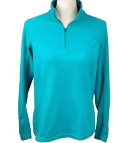 The North Face  Teal Fleece 1/4 Zip Pullover Top ~ Jacket ~ Women's Size LARGE