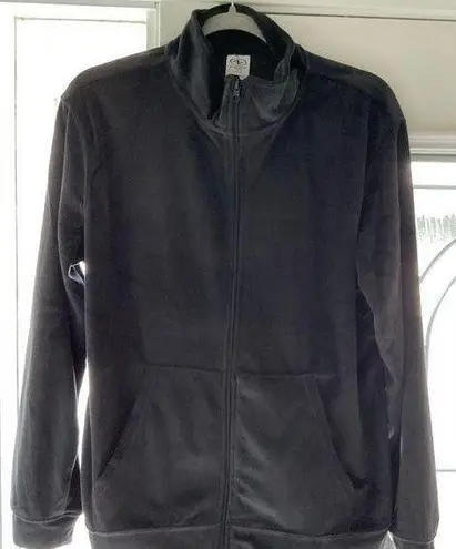 Athletic Works Women Velour Track Jacket Size L