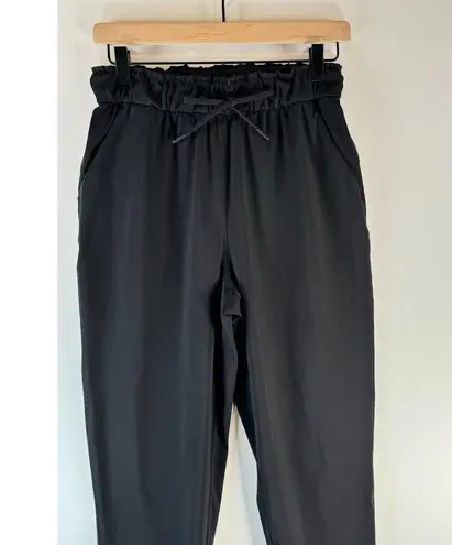 Lululemon Womens Pants Black Stretch High Rise Jogger Pull On Casual Size 6