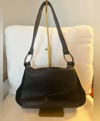 Raviani Black Shoulder Bag w Silver Skulls & Silver Embellishments RETAIL $1250