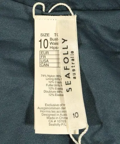 Seafolly NWT X Revolve Shine on Brazilian Bikini Bottoms in Blueprint