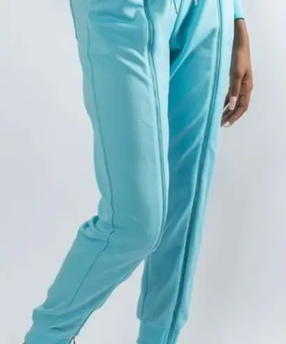 Waisted blue zipper track pants Size XL