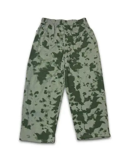 guns n' roses NWT M Sweatpants Green Tie Dye Print New Elastic Waist Rock Band Y2K