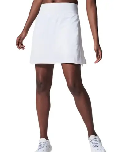 Spanx NWT  White Compression Tennis Golf Skort Skirt M 17”