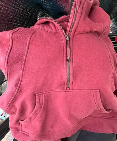 Lululemon Half Zip Burgundy Scuba