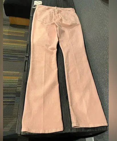 NWT MOTHER Denim The Insider Hover Ankle Jeans Peach Parfait 28 Orange