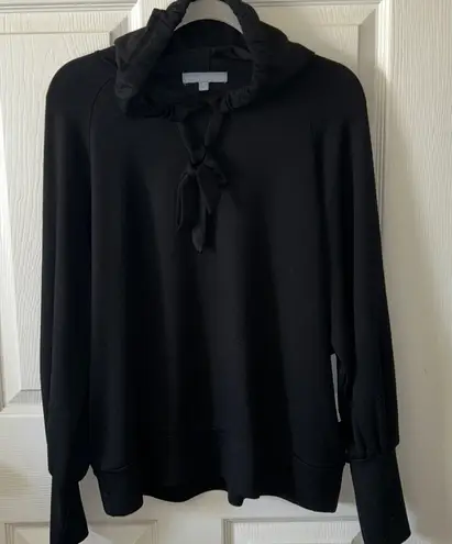 Antonio Melani  Black Unwind Hoodie Soft Sweatshirt Size Large NWT