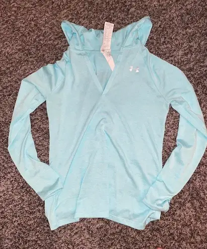 Under Armour Blue Hooded Long Sleeve