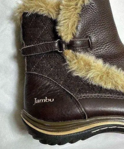 Jambu Eskimo brown faux fur lined winter boots sz 7.5