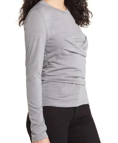 VERO MODA Women's Nelly Gray Long Sleeve Corset Blouse Size S Casual NWOT