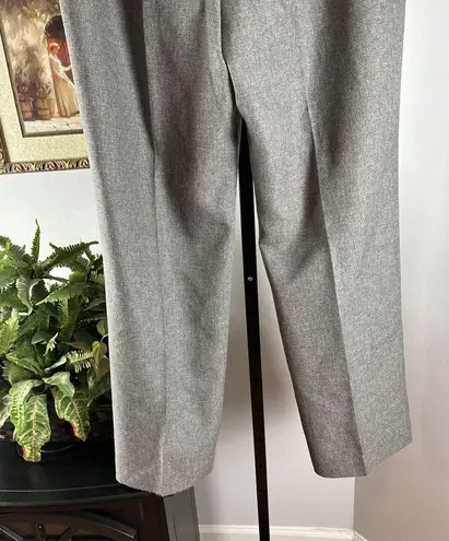 Le Suit Essentials Women’s Slacks Chino Pants Gray Size 12 Flat Front Wide Leg