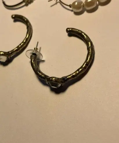 Lot Of 4 Women’s Hoop Costume Earrings Pierced Mix