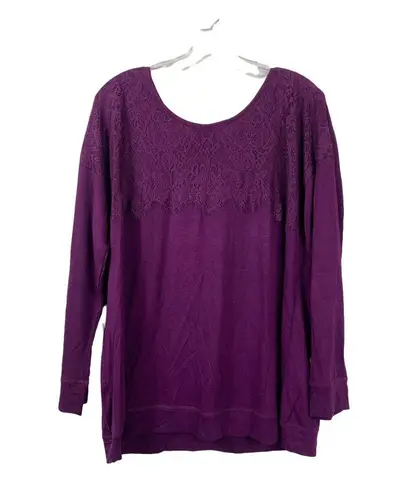 Westport Women's Dark Purple Long Sleeve Blouse