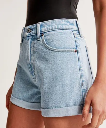 Abercrombie & Fitch High Rise Mom Jean Shorts