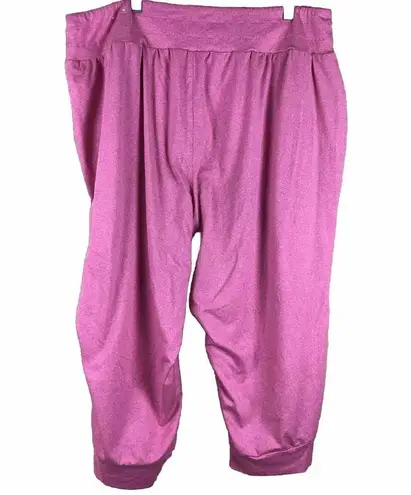 Lane Bryant  Livi Capri Jogger Pants Size 18/20 Pink Active Wear Pull On Stretch