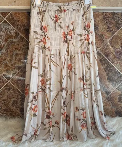 ALLSAINTS Ellie Dorada Floral 2-In-1 Skirt Dress in Ecru White Size 6