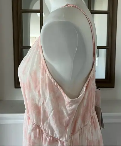Rails Midi Dress Delilah Tie Dye Linen Blend Peach Pink Size XL New w/Tag
