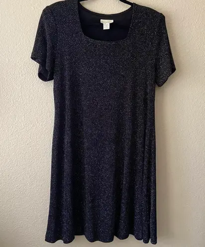 The Avenue Women's Size 14W Black Sparkle Dress Shoulder Pads