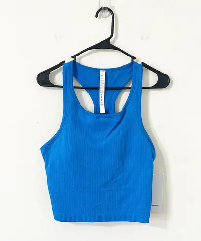 Lululemon NWT  Ebb To Street Cropped Racerback Tank Top Poolside Size 12