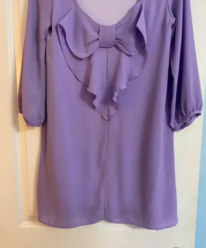 The Blue Door Collection Purple Mini Dress