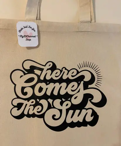 Handmade Here Comes The Sun Tote Bag 