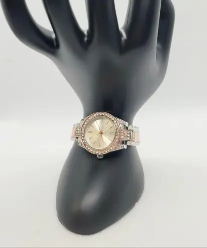 Women's Japan Movement rose gold bi color watch