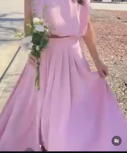 Cousin Couture NWT Spring Dream Midi Skirt in Pink - Size Small