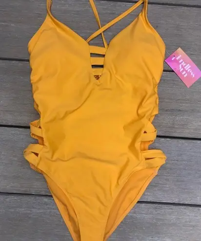 Endless Sun NWT Trending Sunny Yellow Medium One Piece Swimsuit