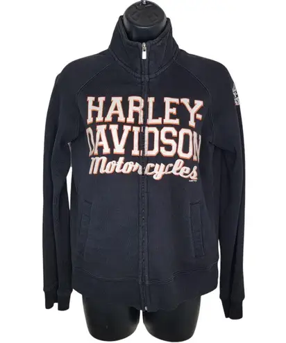Harley Davidson Vintage Full Zip Sweatshirt Jacket Size Medium