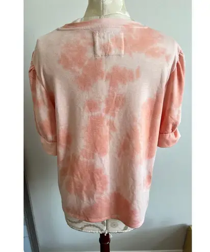 cupio Women's Blush Pink Short Sleeve Cuffed Sleeves Blouse XL