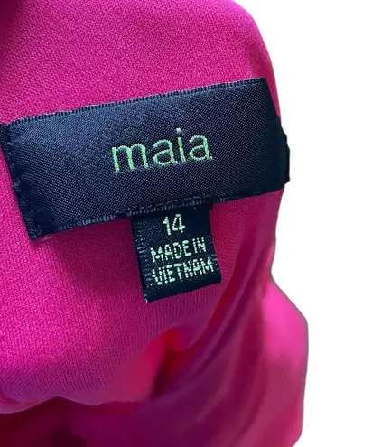 Maia Pink Preppy Barbie Cottagecore Puffer Sleeve Fit and Flare Midi Dress Size 14