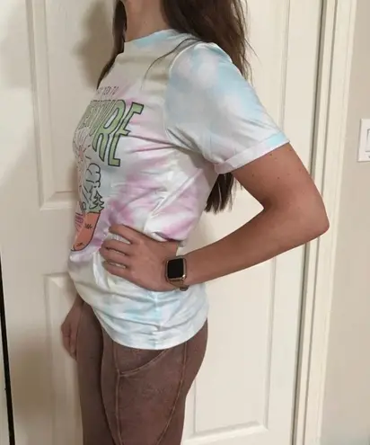 Tie Dye Graphic Print T