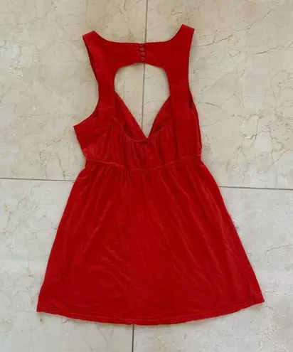 Ella Moss Coral Tank Top Open Back Sz S Like New