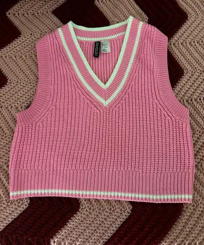 H&M Divided Pink Sweater Vest