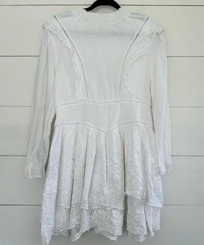 ALLSAINTS Women’s White 6 Prim Broderie Dress