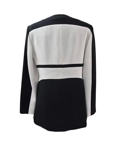 Carlisle Long Black/White Suit Jacket Coat Sz 14 NWOT