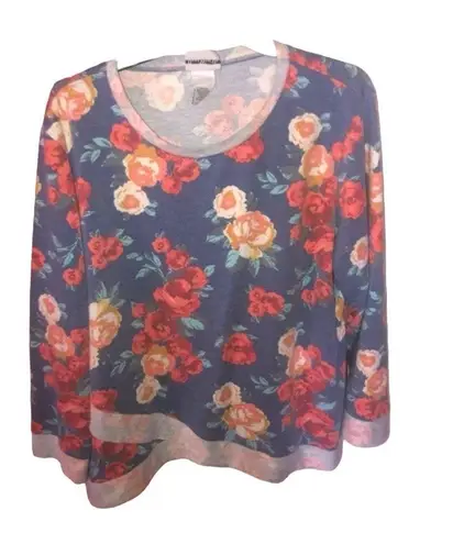 Bonworth Oversized Floral Pullover Sweatshirt