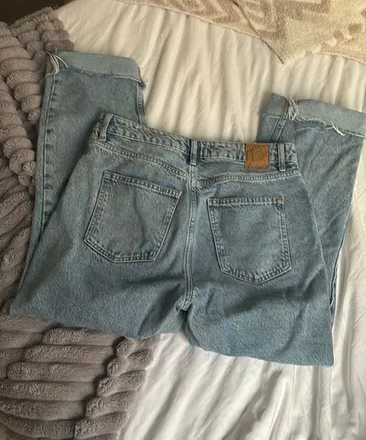 ZARA High Waist Straight Leg Jeans