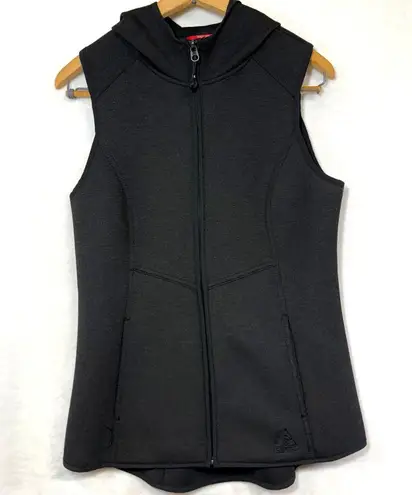 Gerry S Hooded Vest Jacket Black Scuba Full Zip Active Outdoor Hike Camp Running