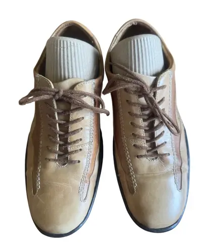 Josef Seibel Leather Comfort Shoes Casual Walking Loafers Tan Brown EU 37 Size 7