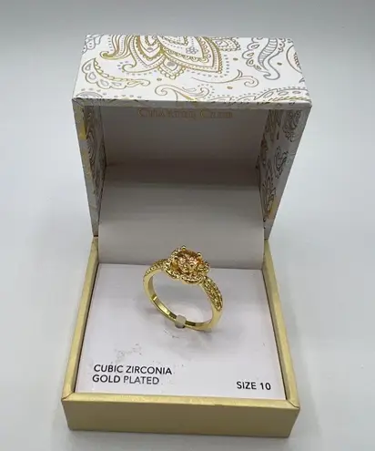 Charter Club Knot Flower Ring in Gold-Tone Size 10 MSRP $30 NWT