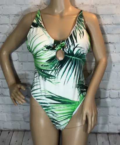 Tinibikini Palm Fronds Print One Piece Swimsuit XL