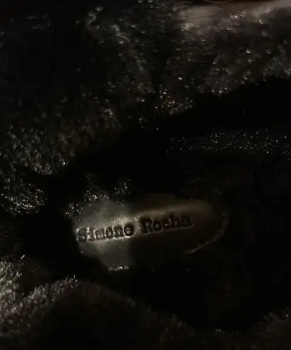 Simone Rocha Crocs X Classic Faux Fur Lined Clog Black Crystal