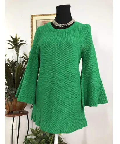 Melissa Paige Women Sweater LG Long Bell Sleeve Pullover Knit Lagenlook Maximali