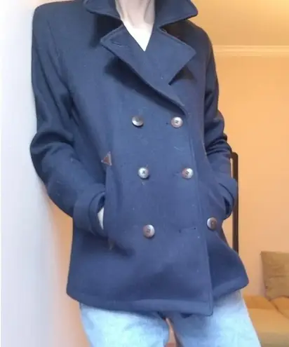 Levi Strauss & CO. Women’s Navy Blue Double Breasted Coat Size Medium