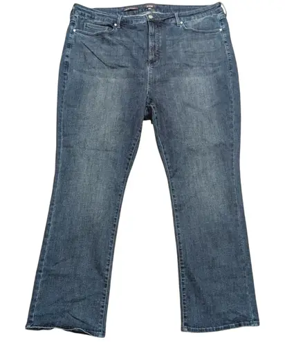 NYDJ Plus 24W 24 Billie Mini Boot Jeans Faded Denim Stretch Pants 3X