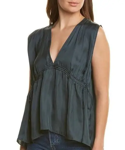 Halston Heritage 🆕 | Cinched Deep V Top Blouse S