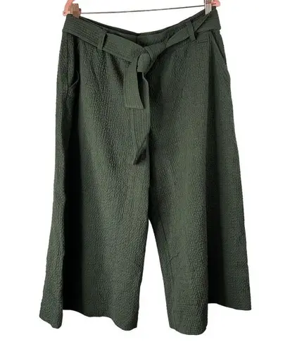 Sweaty Betty  Pants Womens XL Olive Green Wide Leg Enso Culottes New