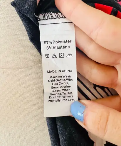 Boutique Black Silk Heart Robe