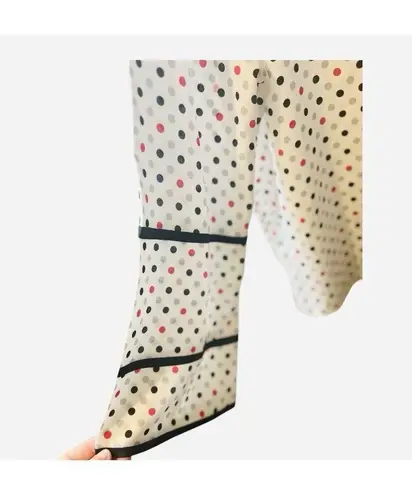 Donna Karan Women’s Polka Dot Kimono Sleeve Long Sleeve Career Blouse Size XL